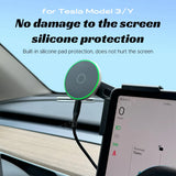 Foldaway Car Phone Mount Holder Magnetic Compatible with MagSafe for Tesla Model Y LAUNCH 2026 2025 / 3 HIGHLAN 2024 BYD Atto 3