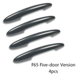 Car Exterior Door Handle Decorative Sticker Shell For BMW New MINI Cooper F65 F66 Exterior Accessories OEM CF Pattern 4pcs