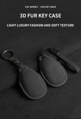 For Suede Car Key Cover Protection Accessories Car Interior Accessory OEM