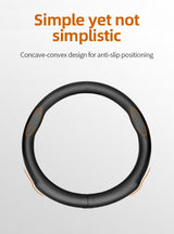 Mini Ultra-Thin Breathable Leather Wheel Cover Car Interior Accessory Hocasen