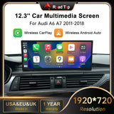 12.3 Inch Wireless CarPlay Display for Audi A6 A7 2011–2018 Android Head Unit wincago