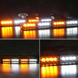 32 LED Emergency Strobe Light Bar Universal Windshield Car Interior Accessory MAGIC COLORM