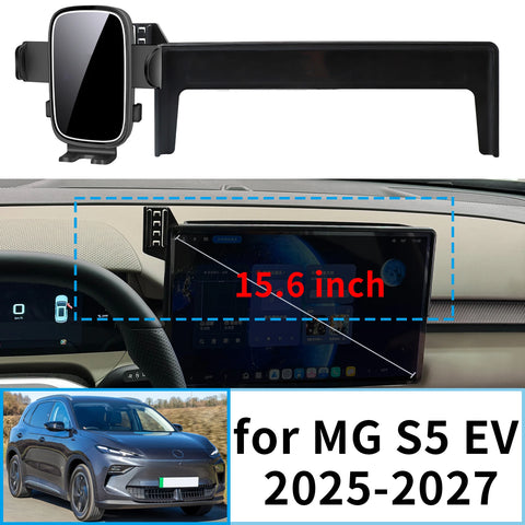 Clip-On Screen Mount Phone Holder for MG S5 EV 2025–2027 Car Phone Holder CATUSIKI