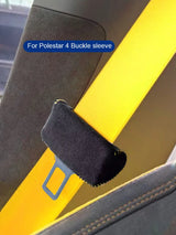 Suede Seat Belt Cover for Polestar 4 2024-2025 Car Interior Accessory LINGLUYANG