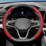 Sporty Breathable Leather Wheel Cover for Universal