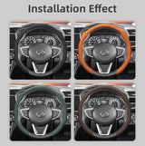 Perforated Leather Wheel Cover for Perodua Myvi