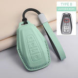 Car Key Case Cover for Geely New Coolray 2023-2025 X6 Emgrand Global Hawk GX7 PU Leather Car Keychain