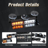 2-in-1 LED Emergency Strobe Warning Light Bar Kit LED Ambient Light MAGIC COLORM