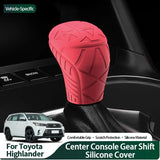 Made of Silicone For Toyota Highlander (2017-2021) Car Control Gear Shift Knob Boot Cover Car Interior Accessory OEM