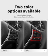 For BMW F30 F32 F34 (2013-2019) Car Steering Wheel Button Panel Trim Sticker Anti Scratch Carbon Fiber Interior Tuning Access