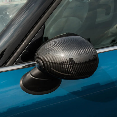 Carbon Fiber Mirror Caps for Mini Cooper 2015-2023 Car Interior Accessory GMUNI