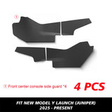 Center Console Side Anti-Kick For Tesla New Model Y Juniper 2025 Launch TPE Cover Mats Rear Console and Underseat Protectors