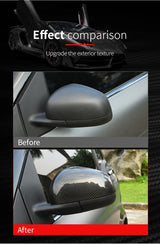Carbon Fiber Rear Mirror Cover for Smart 453 Fortwo