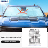 Aluminum Foil Window Visor Insulation for Silverado Sierra Car Interior Accessory HEBE