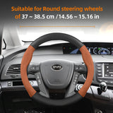 BYD Suede Matte Carbon Fiber Steering Wheel Cover