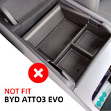 Car Armrest Box Storage Tray for BYD Atto3 Atto 3 2022 2023 2024 Center Console Organizer Container Holder Inner Accessories