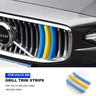 Three-Color Center Grille Trim Strip for Volvo S90