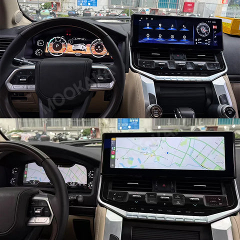 12.3-Inch Digital Instrument Cluster for Toyota LC200 2008–2021 Android Head Unit Aotsr