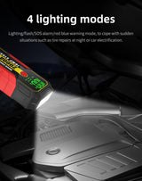 2000A 12V Car Jump Starter Portable Power Bank Battery Charger Emergency Car Booster for 8.0L Gas/7.0L Diesel 12V Car Jump St
