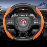 Suede Steering Wheel Cover for Fiat 500 Panda Tipo