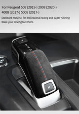 For Peugeot 508 2008 4008 5008 Gear Shift Knob Boot Cover Trim Stickers Car Premium Interior Tuning Accessory Made of Alcanta