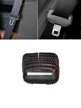 Leather Seat Belt Buckle Protectors Universal Fit Car Interior Accessory LINGLUYANG