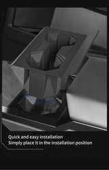Tesla Cybertruck 2024 Cup Holder Central Control Silicone Drinks Holder Storage Car Interior Accessories Black Grey