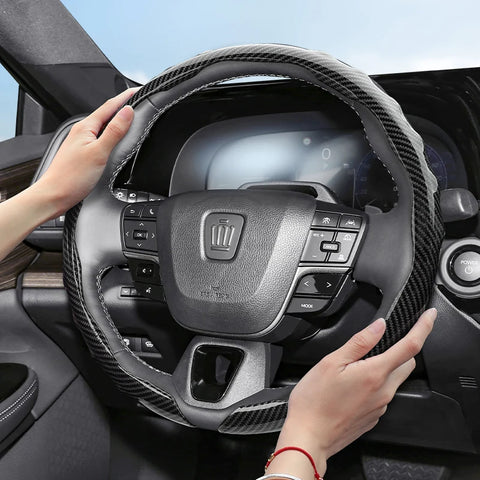 Carbon Fiber Steering Wheel Cover for Toyota Car Interior Accessory Hocasen