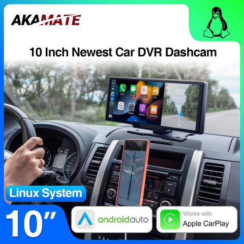 10inch Dashcam Wireless CarPlay Universal DVR Dashcam AKAMATE