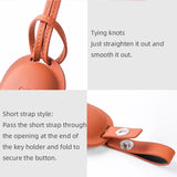 Leather Car Smart Key For Li Lixiang L7 L8 2022 2023 Fob Case Cover For Leading Ideal One Li Auto L9 Keychain Key Accessories