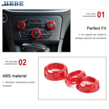 AC Switch Trim Rings for Dodge Chrysler Models Car Interior Accessory HEBE