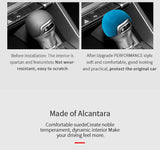 Made of Alcantara For Audi A3 Q2 S3 TT Sport Gear Shift Knob Boot Cover Decorative Trim Sticker Car Interior Tuning Accessori