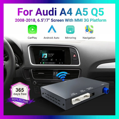 Wireless CarPlay Android Auto Retrofit for Audi MMI 3G 2008–2018 CarPlay Retrofit Module ANYFAR