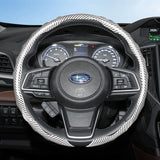 Subaru Carbon Fiber Steering Wheel Cover Black