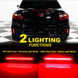 LED Rear Bumper Reflector Light Trim for Honda Accord 13-15 Car Interior Accessory iJDM