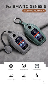 Car Key Cover For Bmw X3 G01 G31 X5 G05 X4 G02 G30 G32 I8 X7 M5X F20 Leather Car Key Case Cover Car Key Case OEM