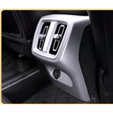Rear Seat Anti-Kick Black Trim for Volvo XC40 C40 Car Interior Accessory LINGLUYANG