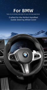 BMW Series Suede Snap-On Wheel Cover Car Interior Accessory Hocasen