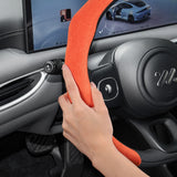 High-End Suede Snap-On Wheel Cover IM LS6 Car Interior Accessory Hocasen