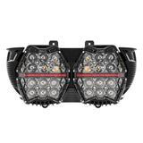 Motorcycle Led Headlight for Harley Touring Road Glide FLTR 2015-2023 High/low Beam Amber DRL 12v Led Light Headlamp Accessories