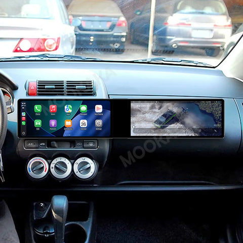 24.6" Dual Screen Android Multimedia Radio for Honda Fit 2007–2014 Android Head Unit Aotsr 8G128G and 360Camera Eight Core