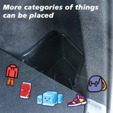 For Tesla New Model Y 2025 Launch Juniper 2025+ Rear Trunck Side Storage Box with Flocking or TPE Lids Covers and Drawstring