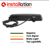 LED Rear Reflector Lights for Nissan Infiniti Models Car Interior Accessory iJDM
