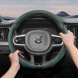 Breathable Faux Leather Steering Wheel Cover for Volvo Car Interior Accessory Hocasen