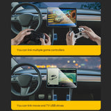 Glovebox USB Hub For Tesla New Model Y Launch Juniper 2025 Model 3 Highland 2024 Type-C Port Splitter Docking Station Data