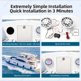 6.5 Inch Waterproof RGB Speaker for Marine Boats Car Speaker OEM