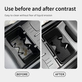 Hyundai Santa Fe 2024 2025 Car Water Cup Holder Anti-Slip Shock-Absorbing Center Console Cup Holder Insert Traying Car Interi
