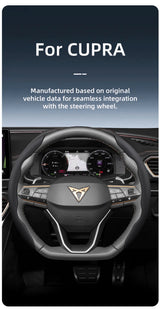 Breathable Leather Steering Wheel Cover for Cupra Models Car Interior Accessory Hocasen