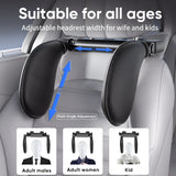 Child Car Headrest with Memory Foam - Ergonomic 360° Adjustable Side Pads for Car Travel Car Interior Accessory OEM