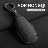 Suede Car Key Case Cover For Hongqi H5 2021 2022 2023 Car Key Shell Accessories For Hongqi H5 Car Key Cover OEM